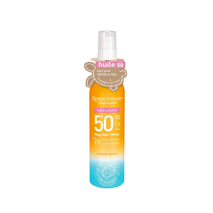 Sonnenschutzöl SPF50 Respektvoll - Spray von 100 ml