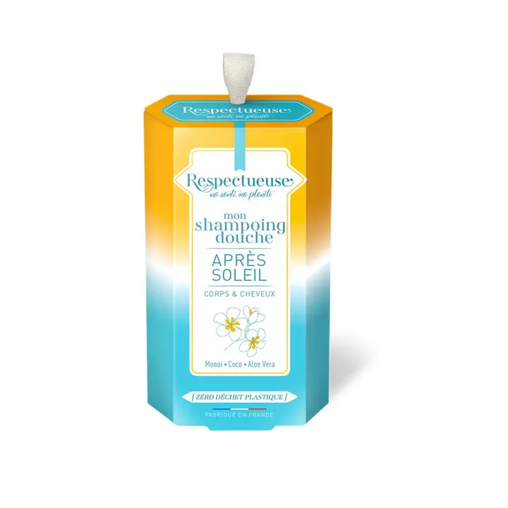 Mein nach der Sonne pflegendes Festshampoo Respectueuse - 75g Stück