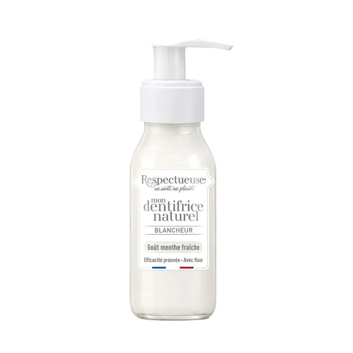 Mein natürlicher Whitening-Zahnpasta Respektvoll - Pumpflasche mit 80 ml