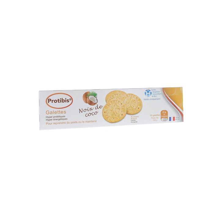 Protibis Kokosnuss-Kekse HP/HC Nestlé Health Science - Schachtel mit 16 Keksen