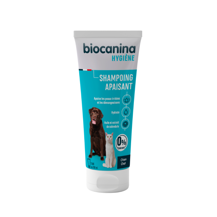 Beruhigendes Shampoo für Hunde und Katzen Biocanina - Tube mit 200 ml