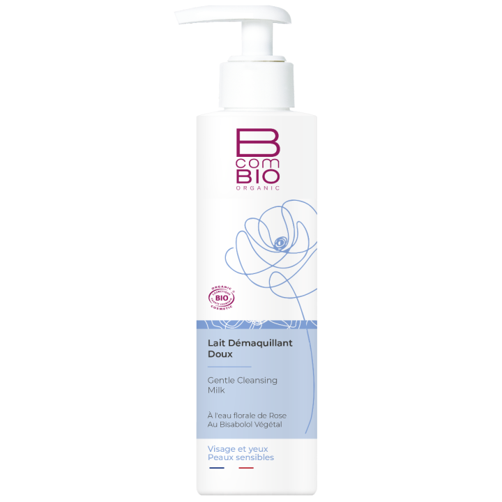 Sanfte Reinigungsmilch BcomBIO - Pumpflasche mit 200 ml