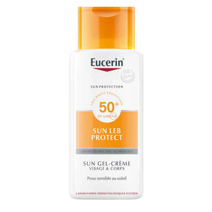 Eucerin Sun Leb Protect Creme-Gel für Gesicht und Körper SPF 50+ - Tube mit 150 ml