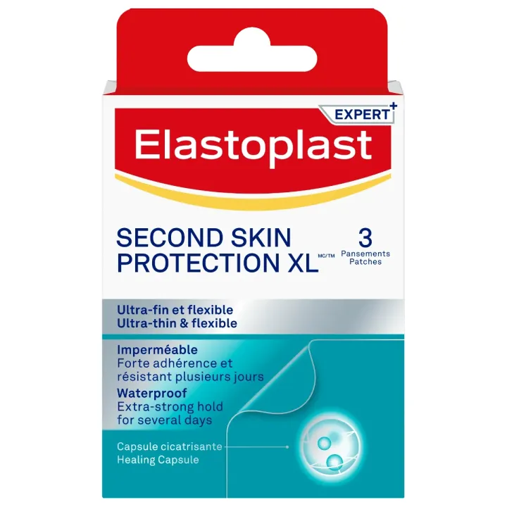 Pflaster Second Skin Protection XL Elastoplast - Packung mit 3 Pflastern