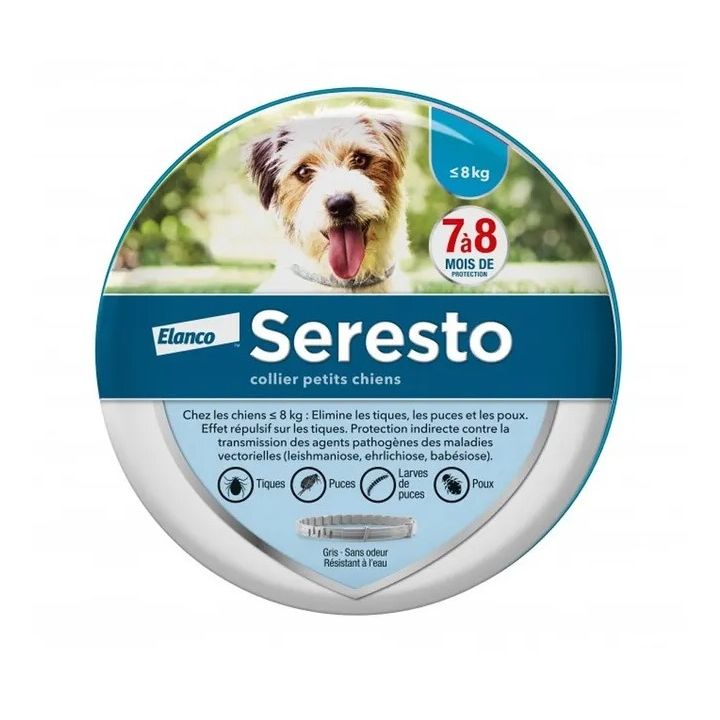Seresto Antiparasitenhalsband für kleine Hunde Elanco - 1 Halsband