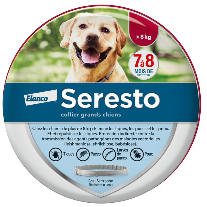 Seresto Antiparasitenhalsband für große Hunde Elanco - 1 Halsband