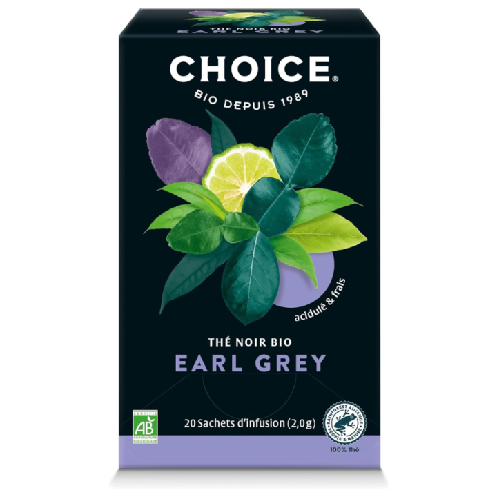 Bio-Kräutertee Earl Grey Choice - Box mit 17 Beuteln