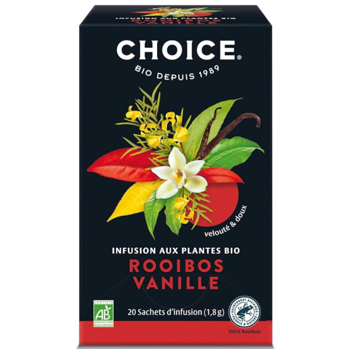 Bio-Kräutertee Rooibos Vanille Choice - 17 Beutel Box