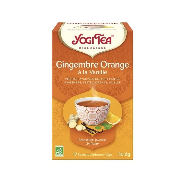 Yogi Tea Ingwer Orange Vanille BIO - Box mit 17 Beuteln