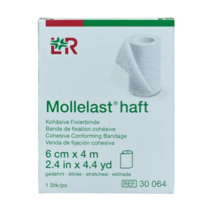 Kohäsive Binde Mollelast haft Lohmann & Rauscher - 1 Binde 6cmx4m