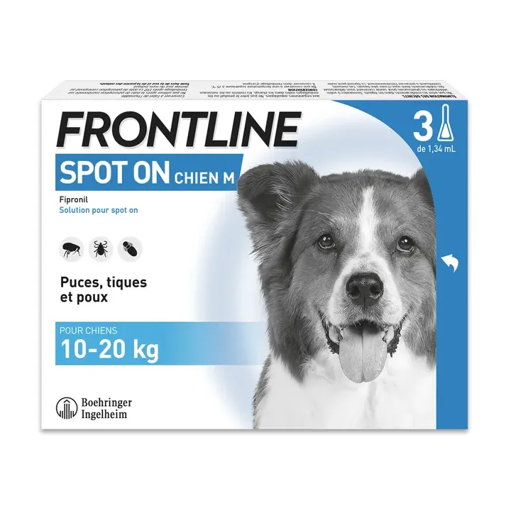 Frontline Spot On Hunde 10-20 kg - 3 Pipetten zu 1,34 ml