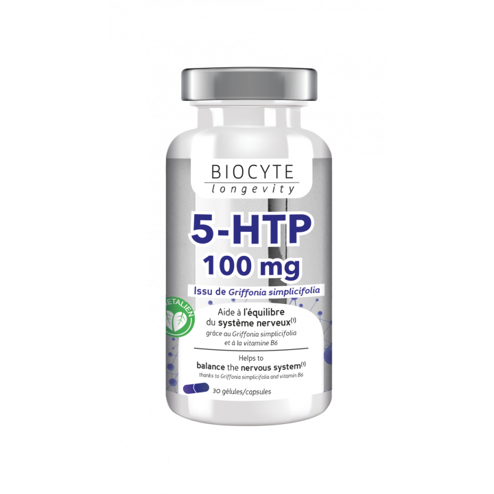 5-HTP 100mg Biocyte - Packung mit 30 Kapseln