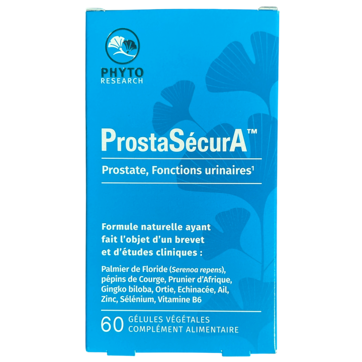 ProstaSécurA Phyto-Forschung - Packung mit 60 pflanzlichen Kapseln