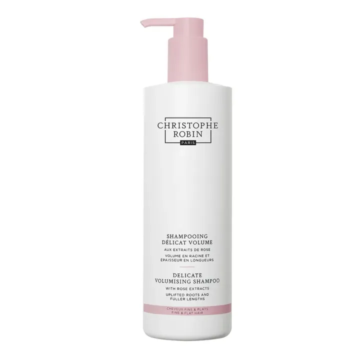 Sanftes Volumen-Shampoo mit Rosenextrakten von Christophe Robin - Pumpflasche 500ml