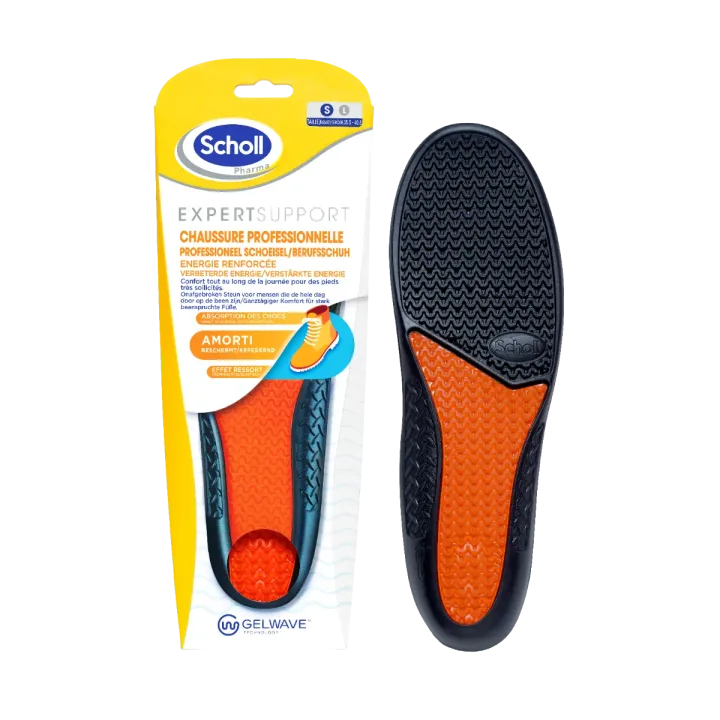 ExpertSupport Professionelle Schuhsohlen Größe S Scholl - 1 Paar Sohle (Größe 35,5 bis 40,5)