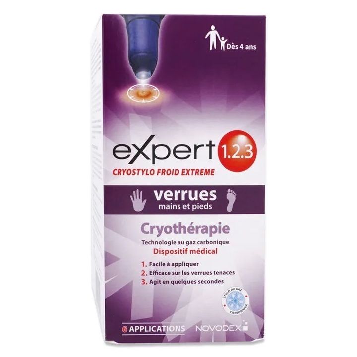 Experte 1 2 3 Kryostift Warzen an Händen und Füßen Novodex - ein Stift