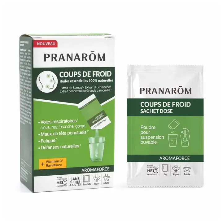 Aromaforce Erkältungen Pranarom - Box mit 9 Beuteln