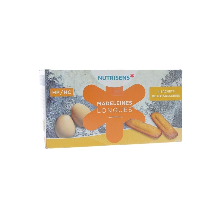 Madeleines longues HP/HC Nutrisens - Schachtel mit 4 Beuteln à 6 Madeleines