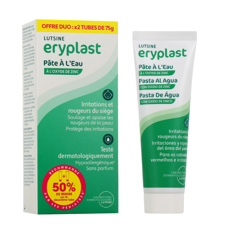 Eryplast Wasserpaste mit Zinkoxid Lutsine - 2 Tuben zu 75g