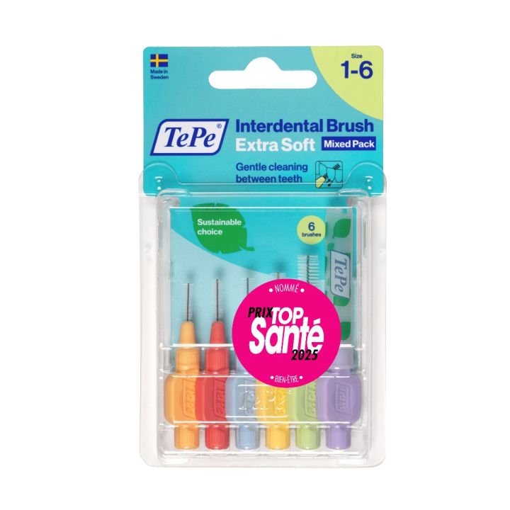 Extra weiche Interdentalbürsten TePe - 6er Pack