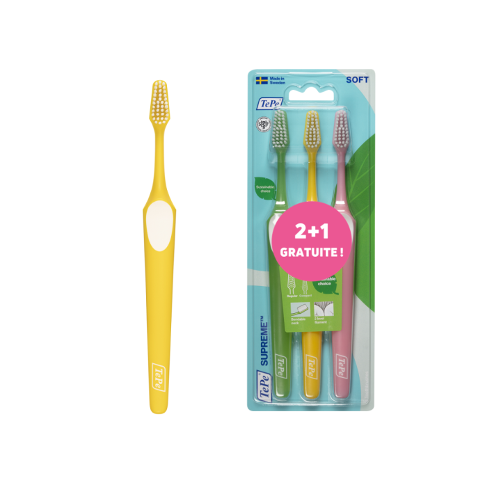 Supreme Soft Zahnbürste Tepe - 2+1 gratis