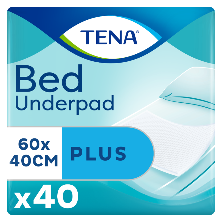 Bett plus Auflagen 40X60cm Tena - Packung mit 40 Stück