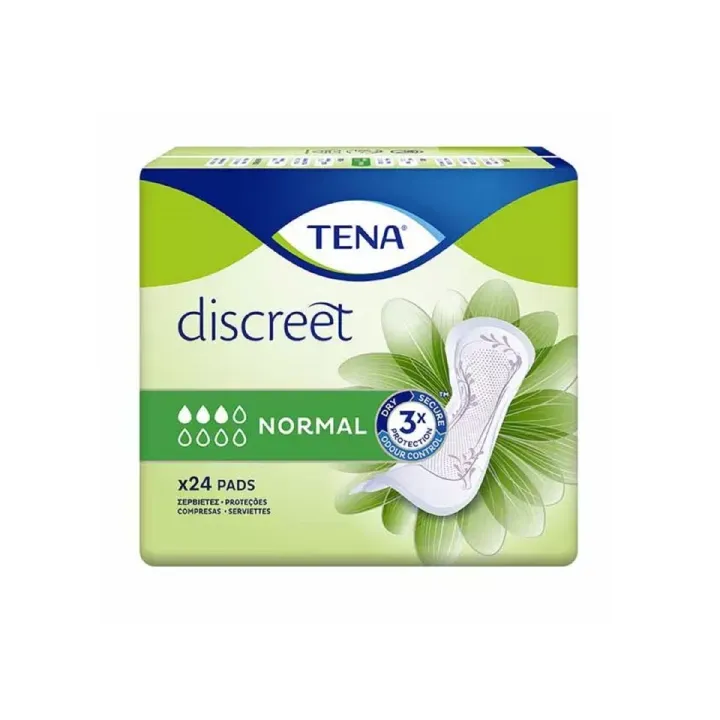 Tena Lady Discreet Normal - 24 anatomisch geformte Schutzvorrichtungen