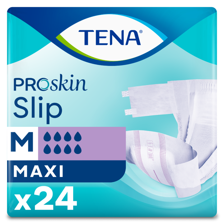 Proskin Slip Erwachsenenwindeln Maxi Größe M Tena - Packung mit 24 vollständigen Wechseln