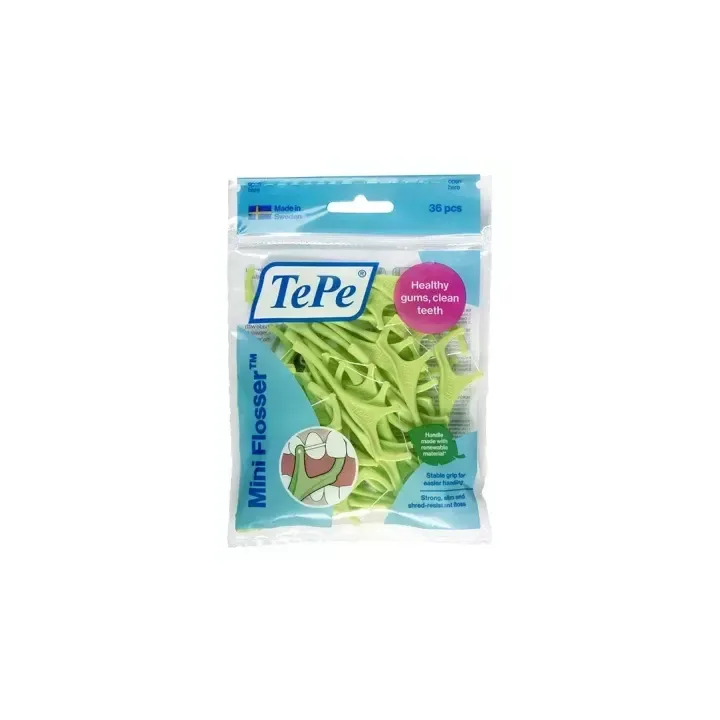 TePe Mini Flosser Zahnseide - Packung mit 36 Stück
