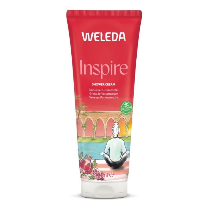 Duschcreme Sinneserweckung mit Granatapfel Inspire Weleda - Tube mit 200 ml