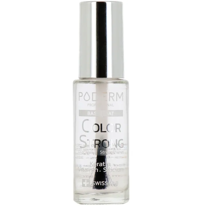 Color starker Basislack Nagelhärter Poderm - Flasche mit 8 ml