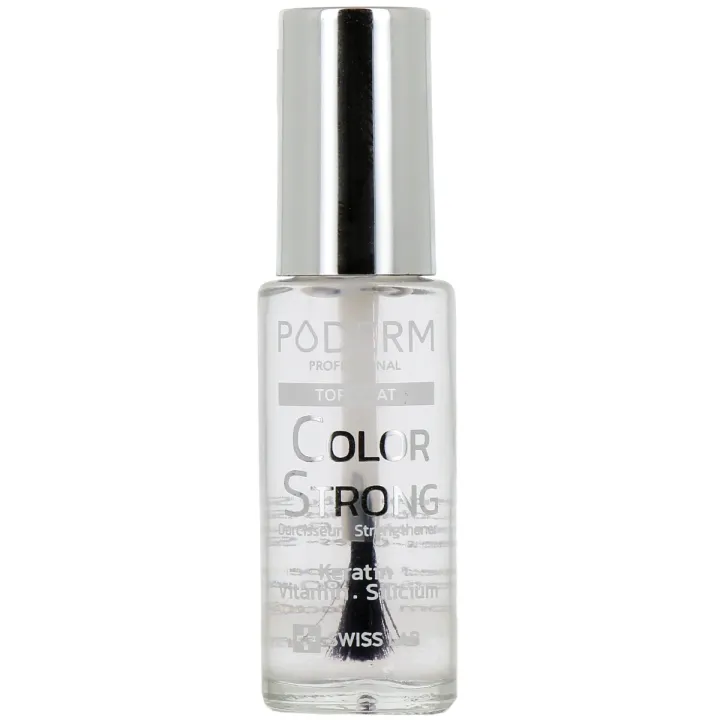 Color strong Nagellack Top Coat Härter Poderm - Flasche mit 8 ml