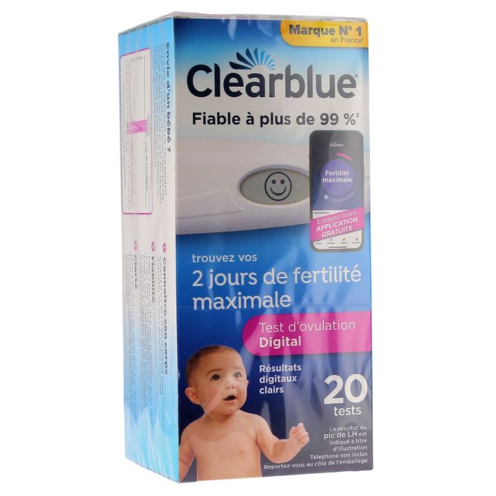 Digitaler Ovulationstest Clearblue - Packung mit 20 Tests