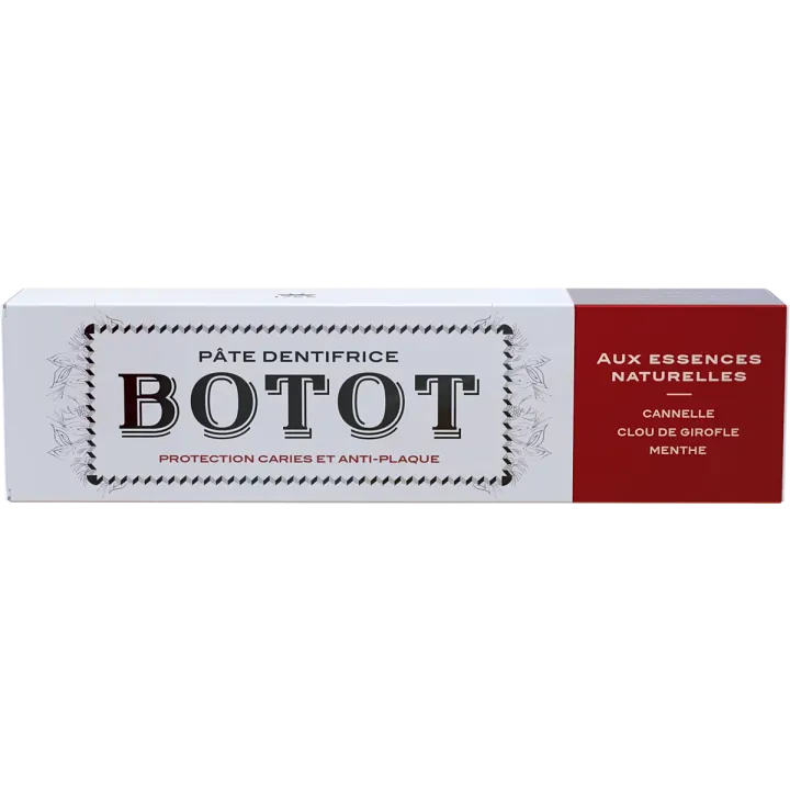 Zahnpasta mit natürlichen Essenzen Zimt Nelke Minze Botot - Tube mit 75ml
