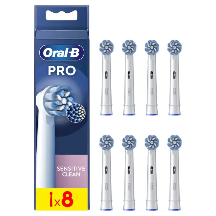 Pro sensitive clea Bürstenköpfe elektrische Zahnbürste Oral-B - 8 Bürstenköpfe