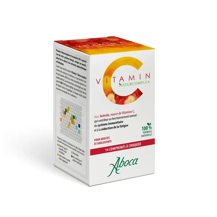 Vitamin C naturcomplex mit Acerola Aboca - Packung mit 14 Tabletten