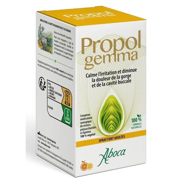 Propol gemma Spray stark Erwachsene Halsschmerzen Aboca - Spray von 30ml