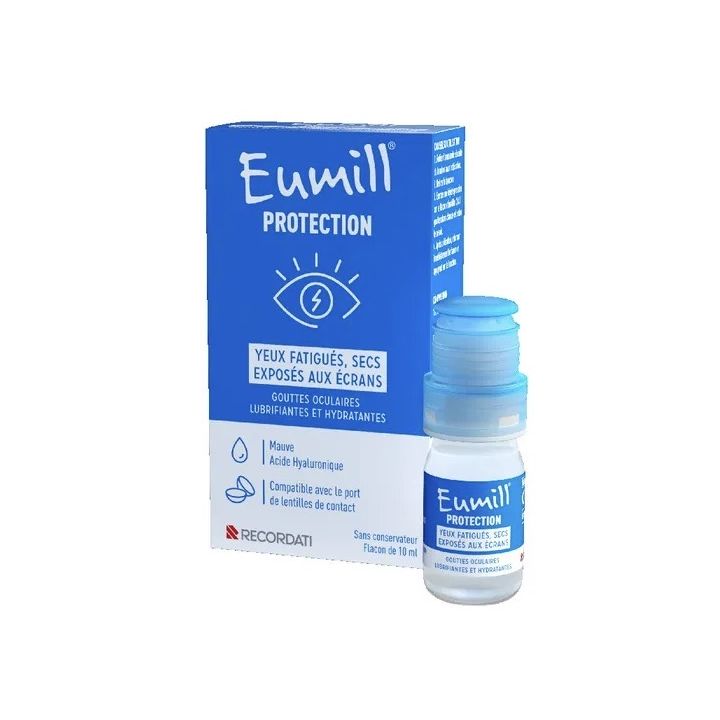 Schutz für müde, trockene Augen, die Bildschirmen ausgesetzt sind Eumill - Flasche mit 10 ml