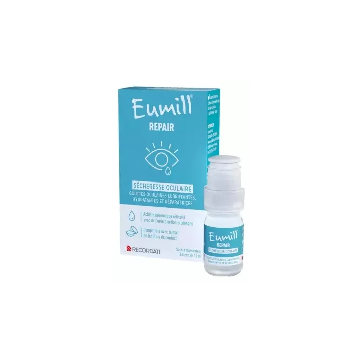 Augentropfen bei trockenen Augen Eumill Repair - Flasche mit 10 ml
