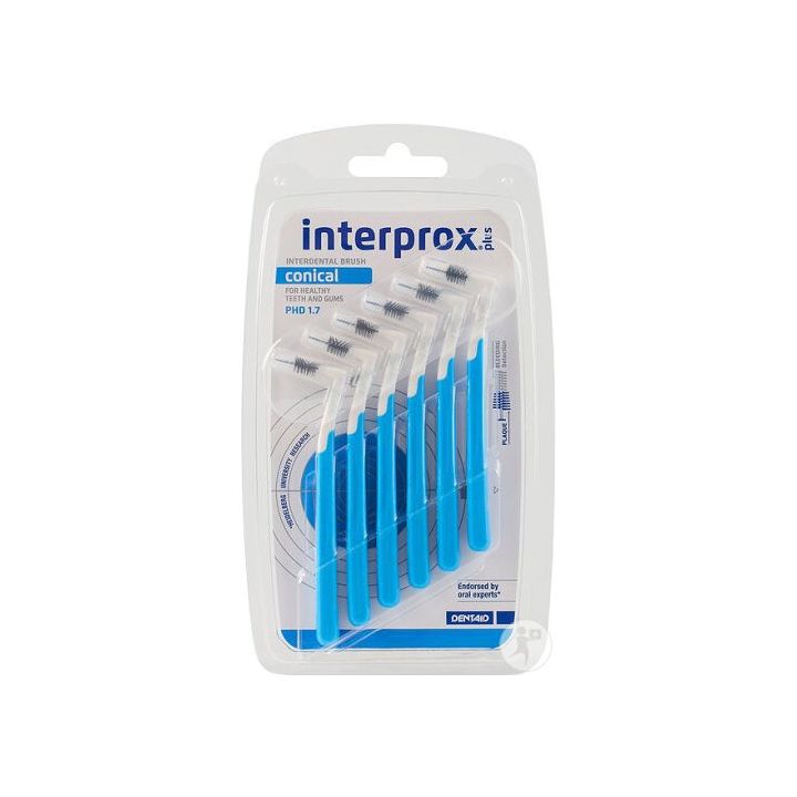 Interdentalbürsten konisch interprox plus blau Crinex - Packung mit 6 Bürsten