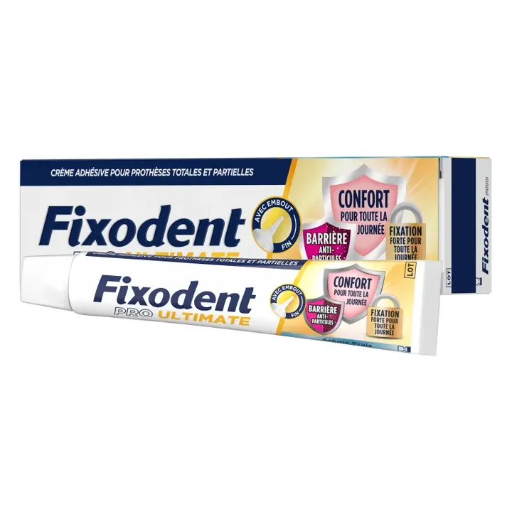 Pro Ultimate Kleber für totale und partielle Prothesen neutraler Geschmack Fixodent - Tube mit 40g