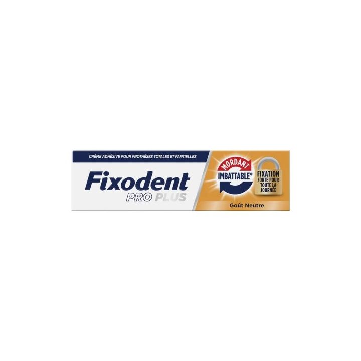 Fixodent Pro Plus - neutrale Geschmacks-Klebercreme - 40g Tube