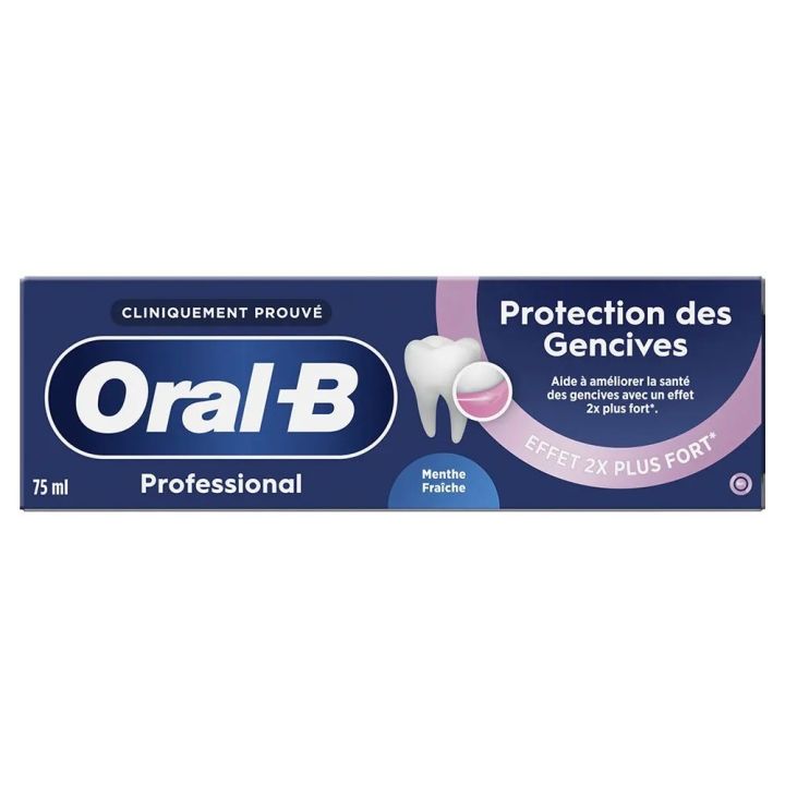 Zahnpasta für Zahnfleischschutz mit frischer Minze Oral B - Tube mit 75 ml