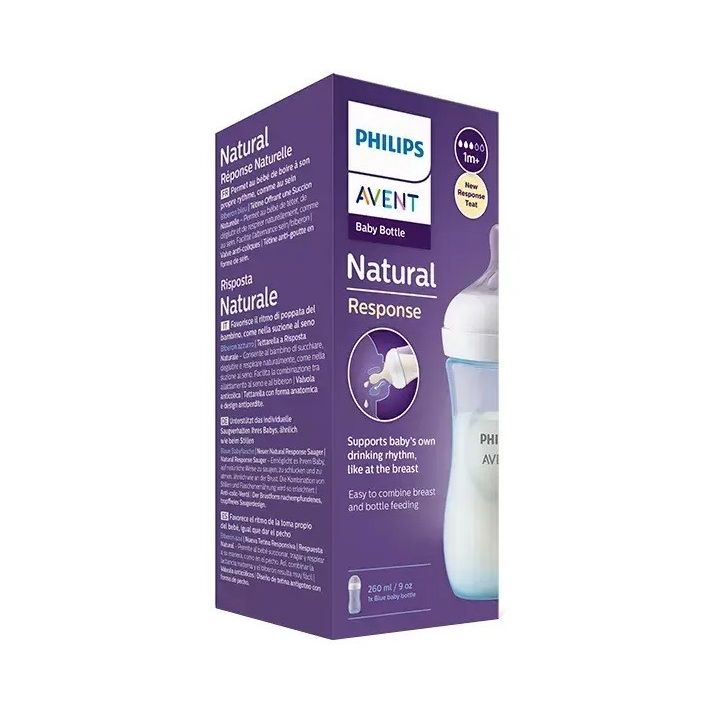 Avent Natural Response  Flasche blau Philips - Flasche von 260ml