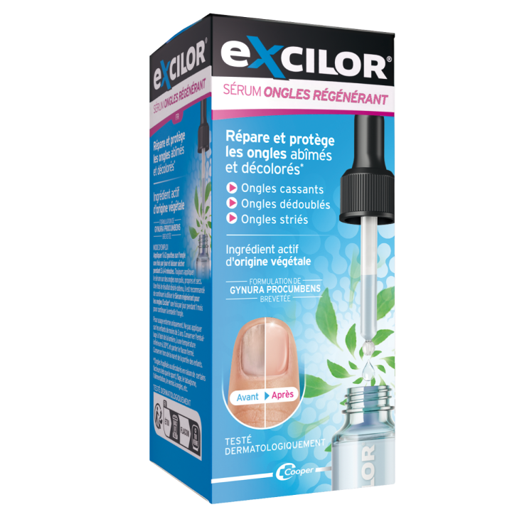 Excilor regenerierendes Serum für beschädigte und verfärbte Nägel Cooper - Flasche mit 10 ml