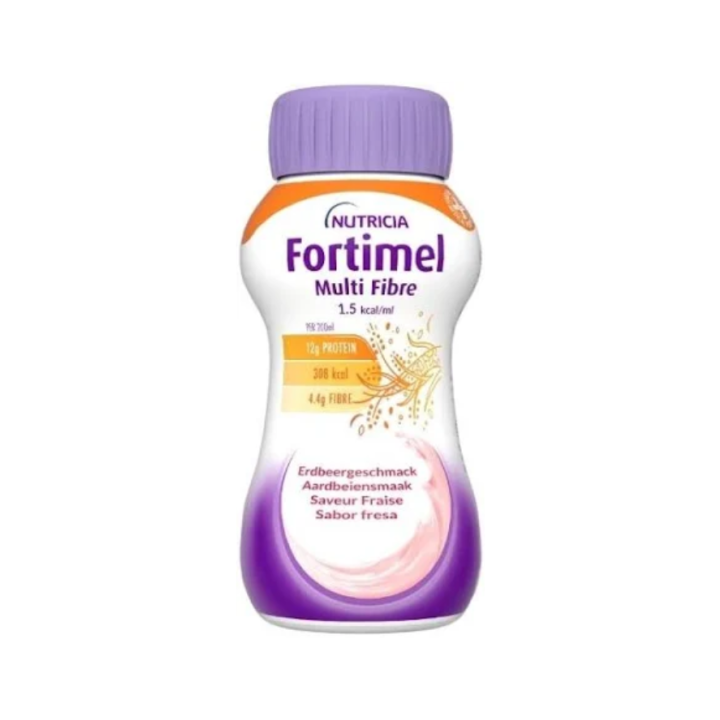 Fortimel Multi Fibre 1.5kcal Erdbeergeschmack Nutricia - 4 Flaschen à 200ml