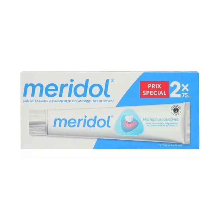 Zahnpasta für Zahnfleischschutz Meridol - Sonderangebot 2 Tuben à 75 ml