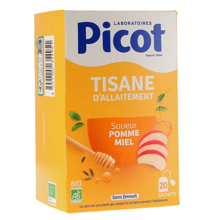 Stilltee mit Apfel-Honig-Geschmack von Picot - 20 Beutel pro Packung