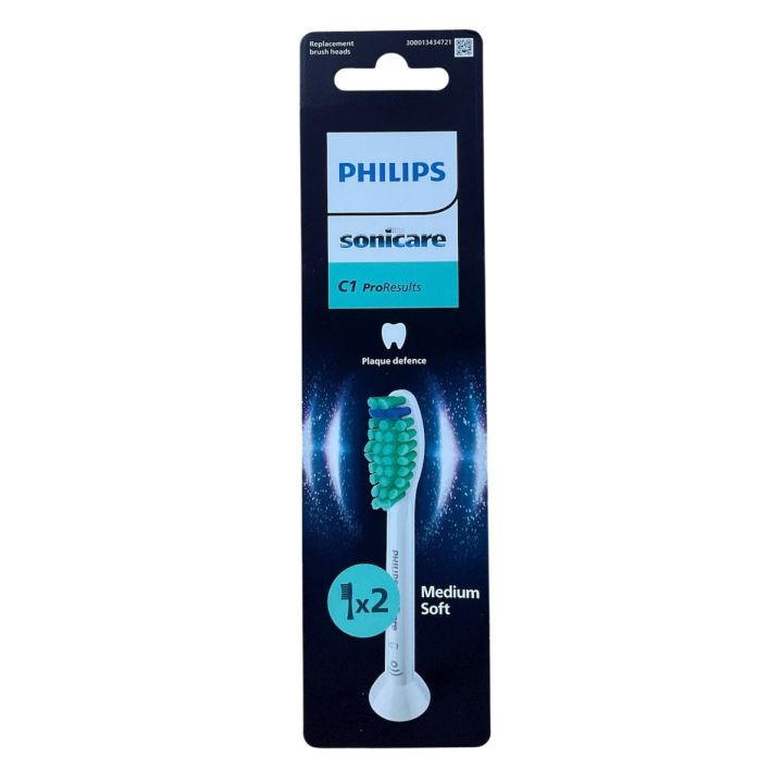Mittelweiche Bürstenköpfe C1 ProResults Sonicare Philips - 2er-Pack Bürstenköpfe