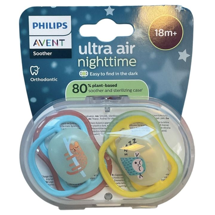 Ultra Air Nachtschnuller +18 Monate Avent - 2er Pack Schnuller